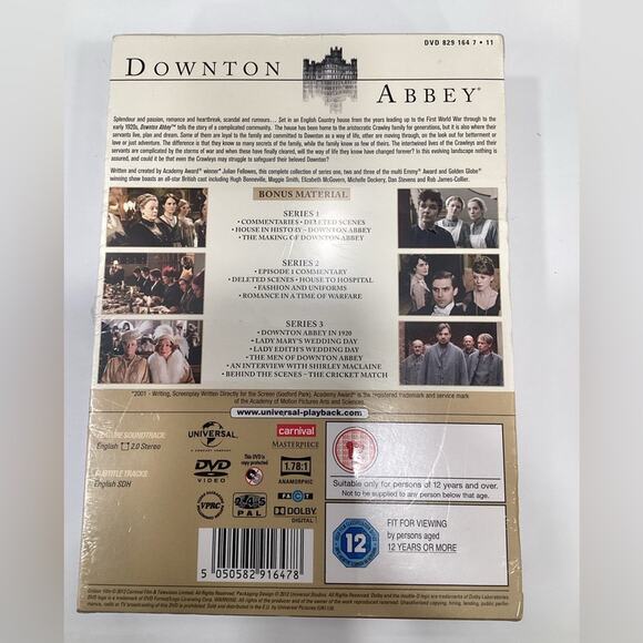 Downtown Abbey: Series 1-3 & Includes Christmas at Downton Abbey NWT - Picture 2 of 2